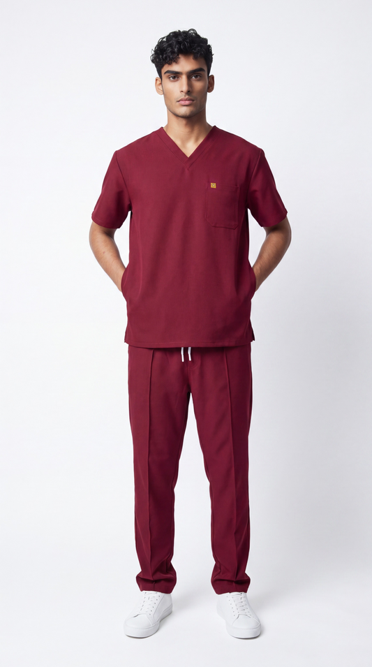 Pyjama de Bloc Homme 'Omni-Stretch'- Bordeaux