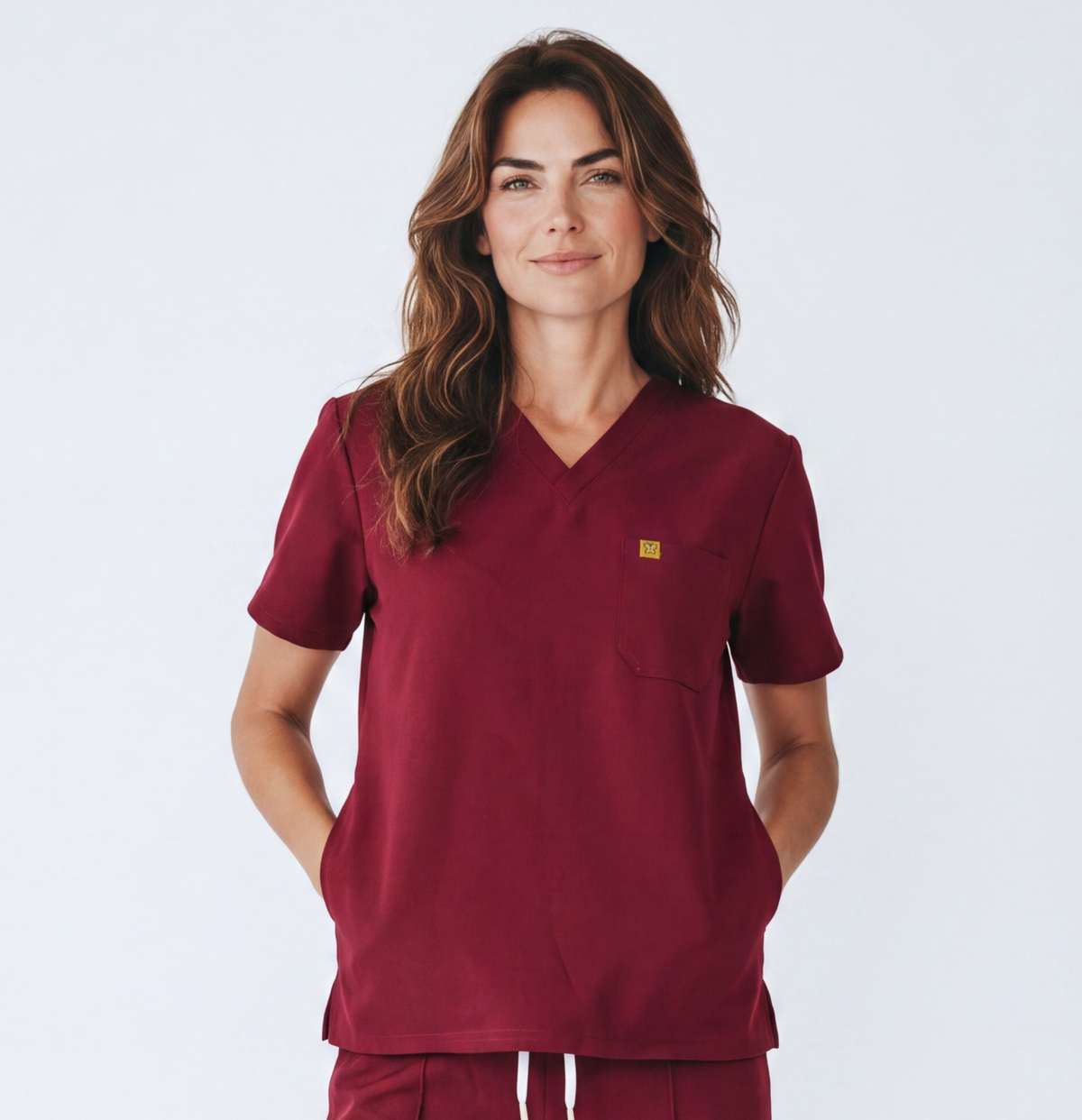 Pyjama de Bloc Femme 'Omni-Stretch'- Bordeaux