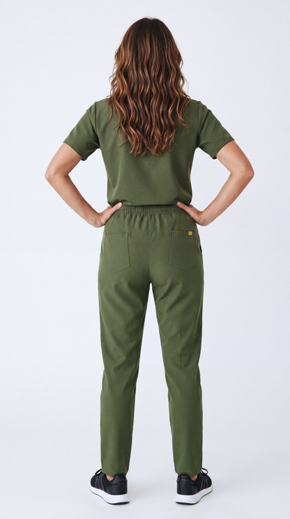 Pyjama de Bloc Femme 'Omni-Stretch'- Vert Kaki