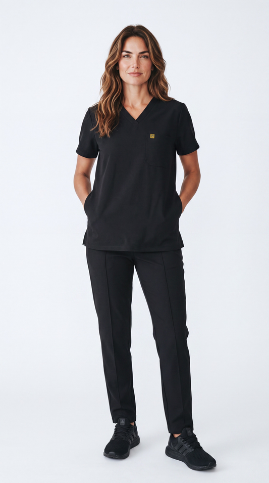 Pyjama de Bloc Femme 'Omni-Stretch'- Noir