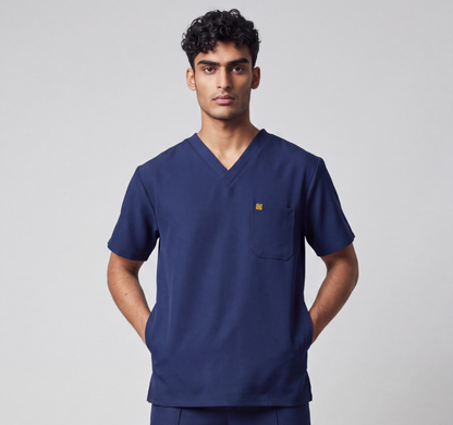 Pyjama de Bloc Homme 'Omni-Stretch'- Bleu Marine