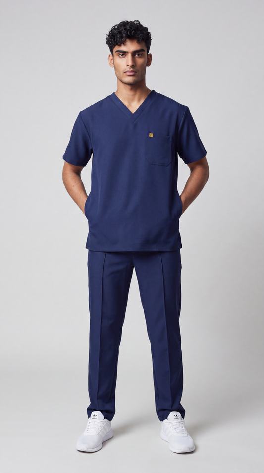Pyjama de Bloc Homme 'Omni-Stretch'- Bleu Marine