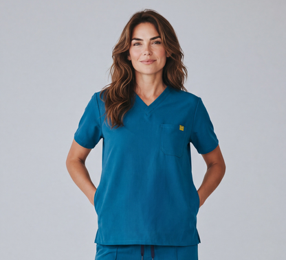 Pyjama de Bloc Femme 'Omni-Stretch'- Bleu Pétrole