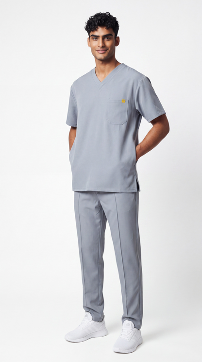 Pyjama de Bloc Homme 'Omni-Stretch'- Gris Clair