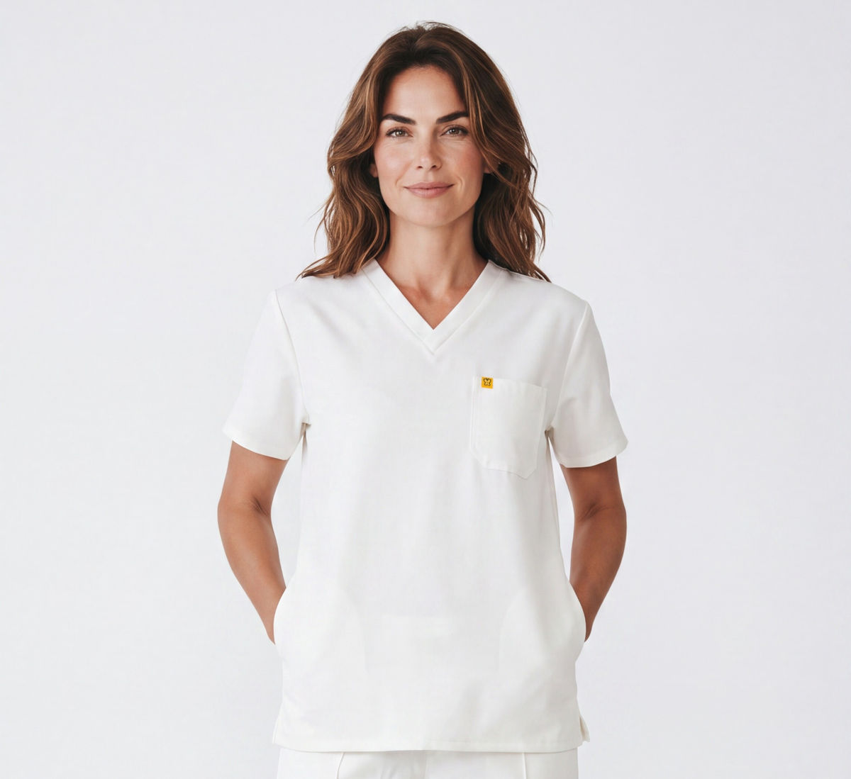 Pyjama de Bloc Femme 'Omni-Stretch'- Blanc Cassé