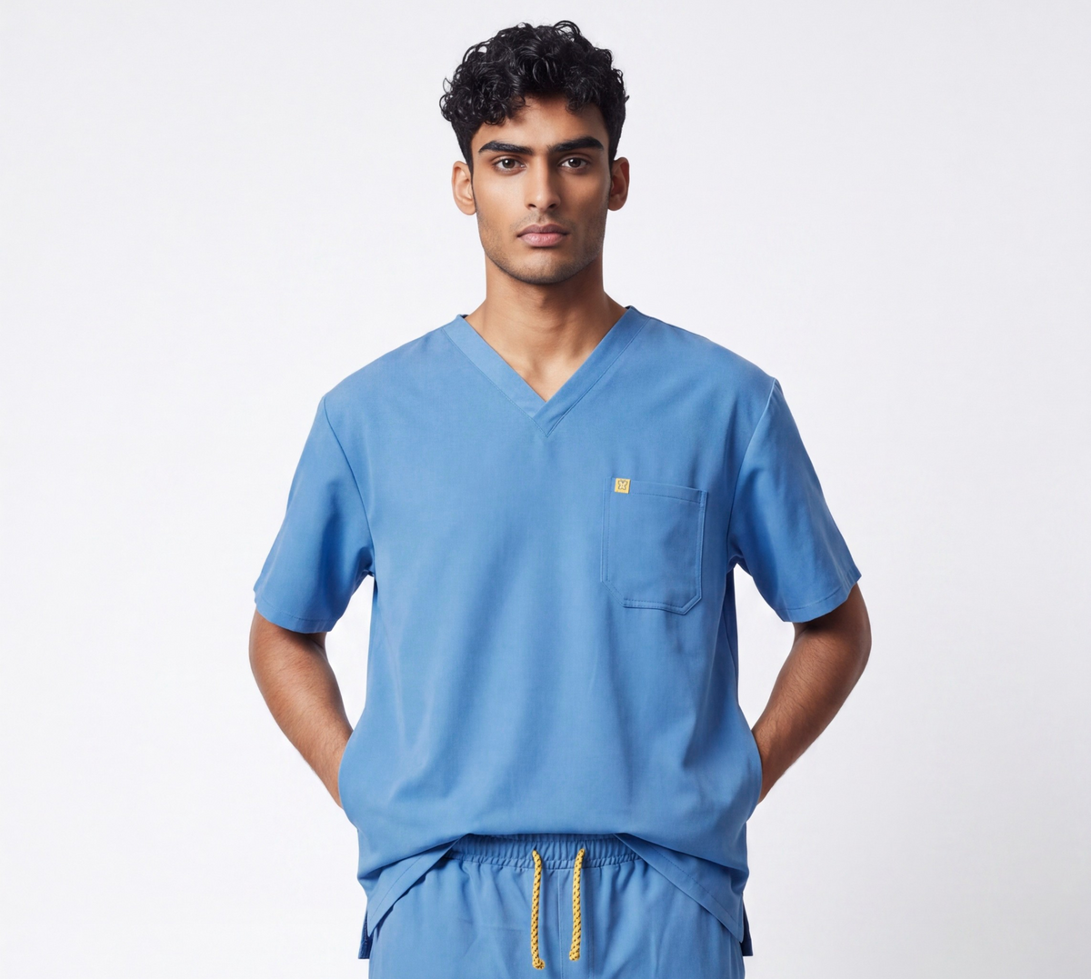 Pyjama de Bloc Homme 'Bi-Stretch'- Bleu Azur