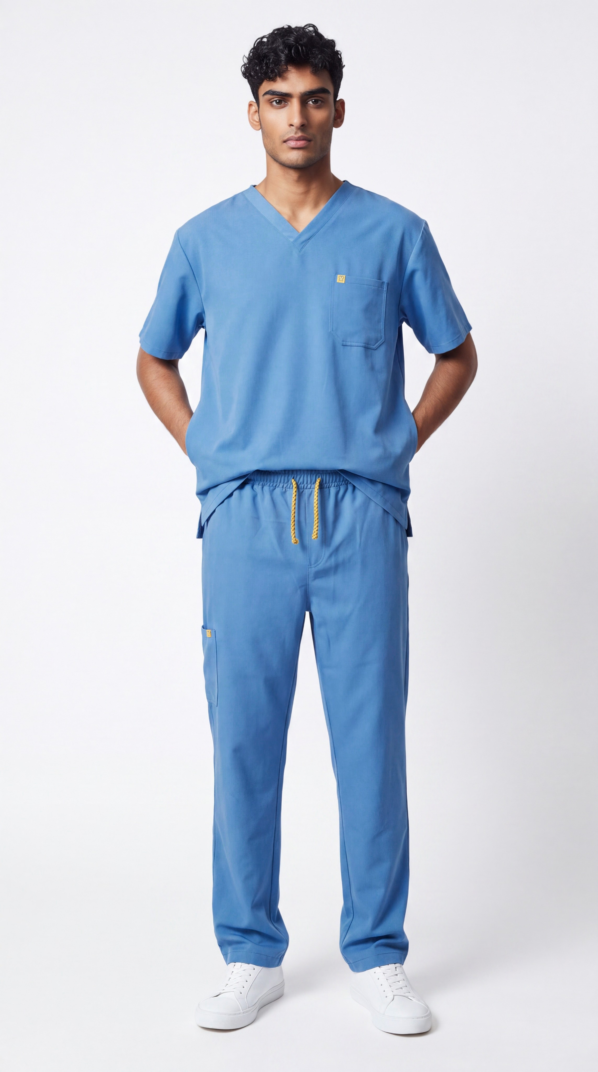 Pyjama de Bloc Homme 'Bi-Stretch'- Bleu Azur