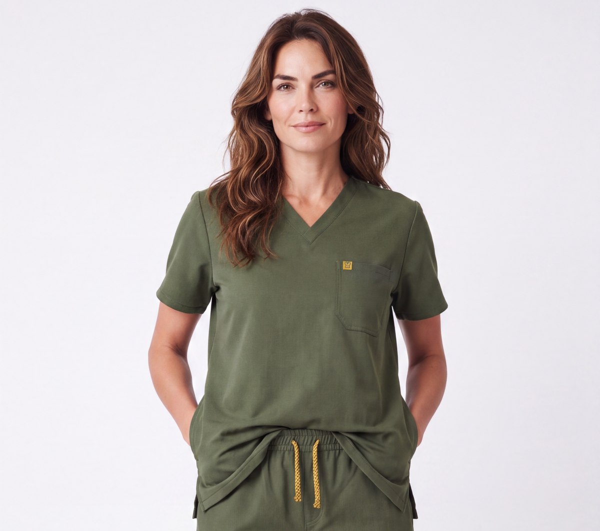 Pyjama de Bloc Femme 'Bi-Stretch'- Vert Kaki