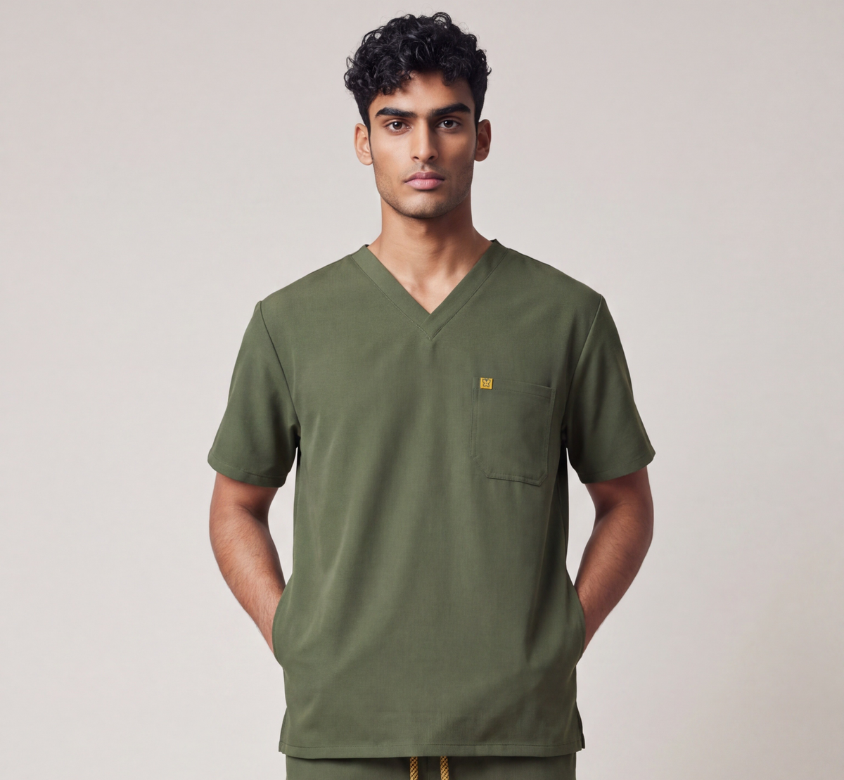 Pyjama de Bloc Homme 'Bi-Stretch'- Vert Kaki