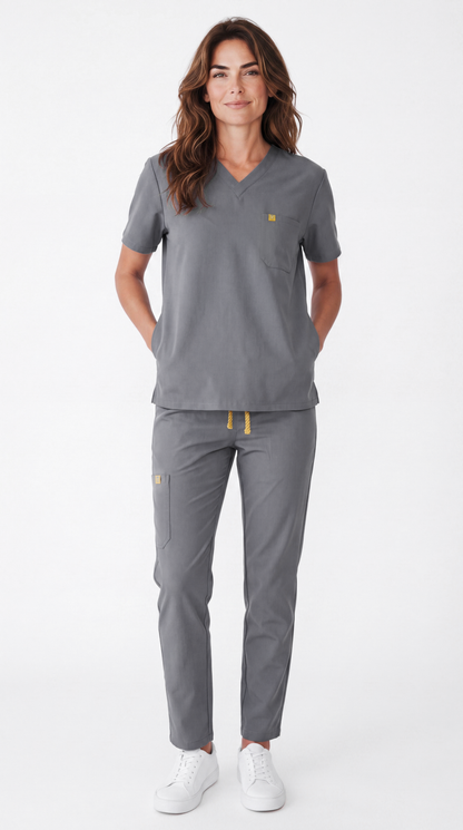 Pyjama de Bloc Femme 'Bi-Stretch'- Gris