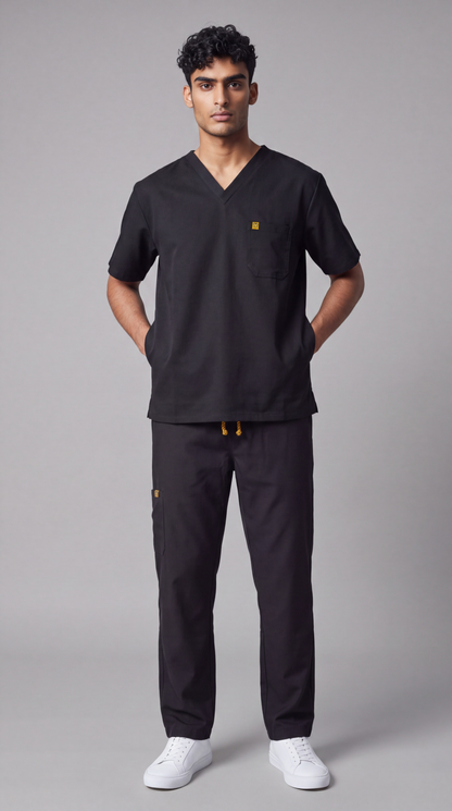 Pyjama de Bloc Homme 'Bi-Stretch'- Noir